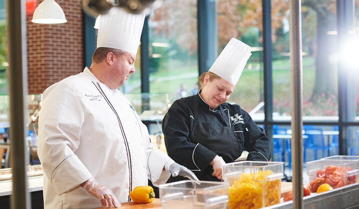 Chef preparing food